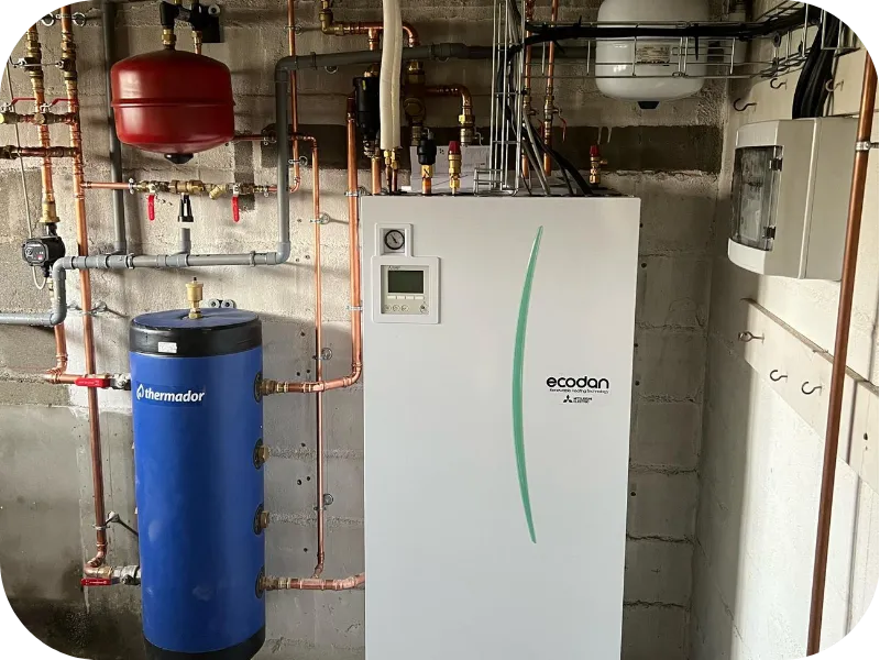 installation pompe a chaleur cande